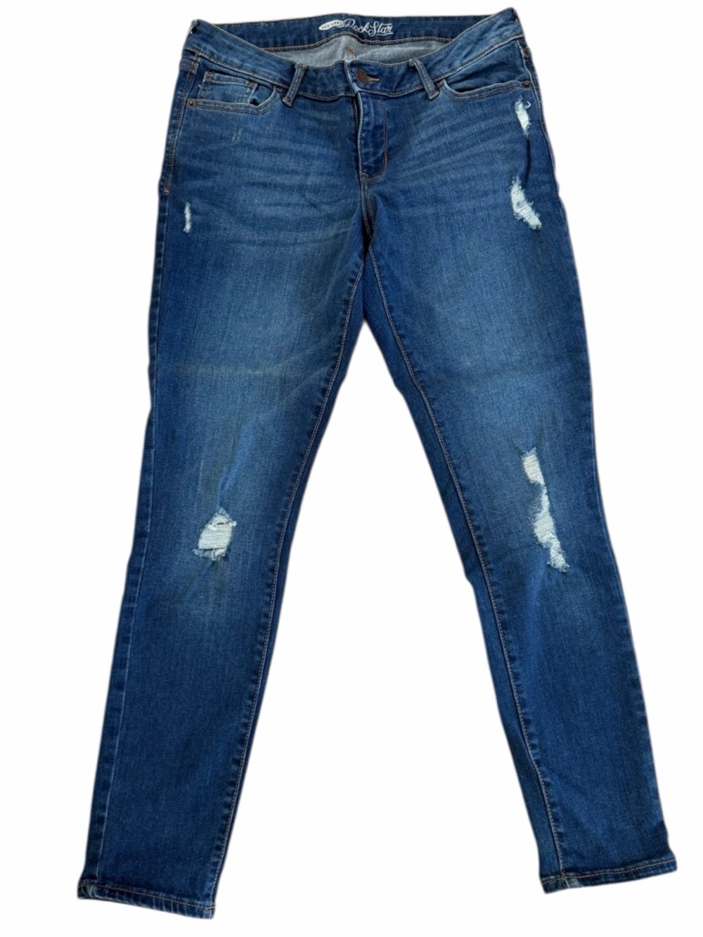 OLD NAVY THE ROCK STAR Jeans Denim Stretch Size 10